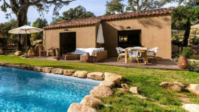 Bergerie Quercia, 2 pers, piscine chauffée, 10 mn plage